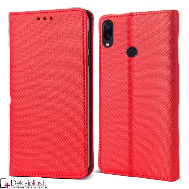 Telone atverčiamas dėklas - raudonas (Xiaomi Redmi Note 7/Note 7 Pro) Telone atverčiamas dėklas - raudonas (Xiaomi Redmi Note 7/Note 7 Pro)